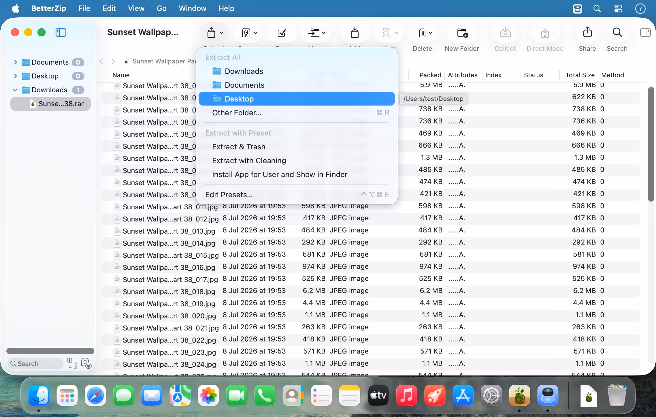 BetterZip Captura 1