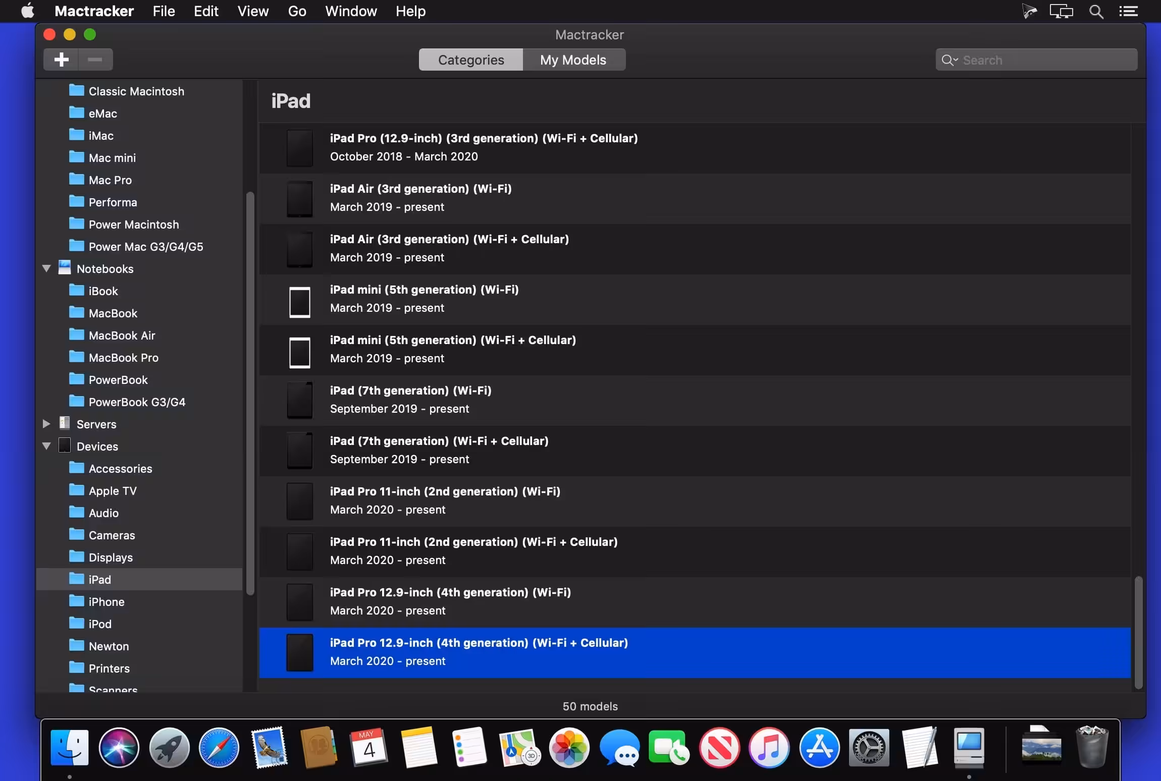 MacTracker Captura 3
