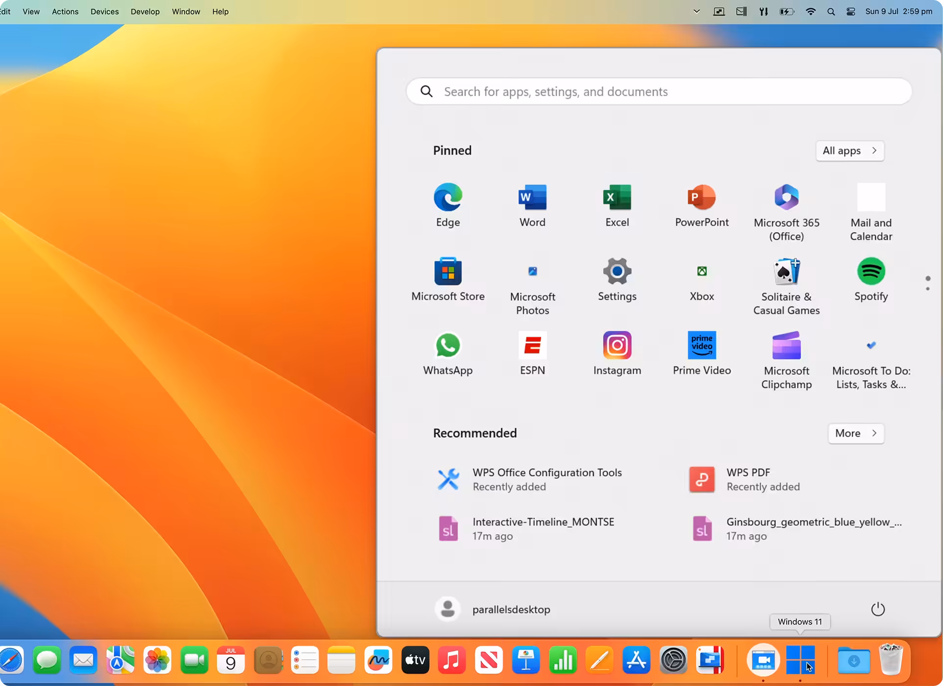 Parallels Desktop Captura 4
